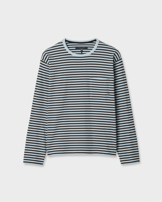 ロングスリーブ ボクシー ストライプT