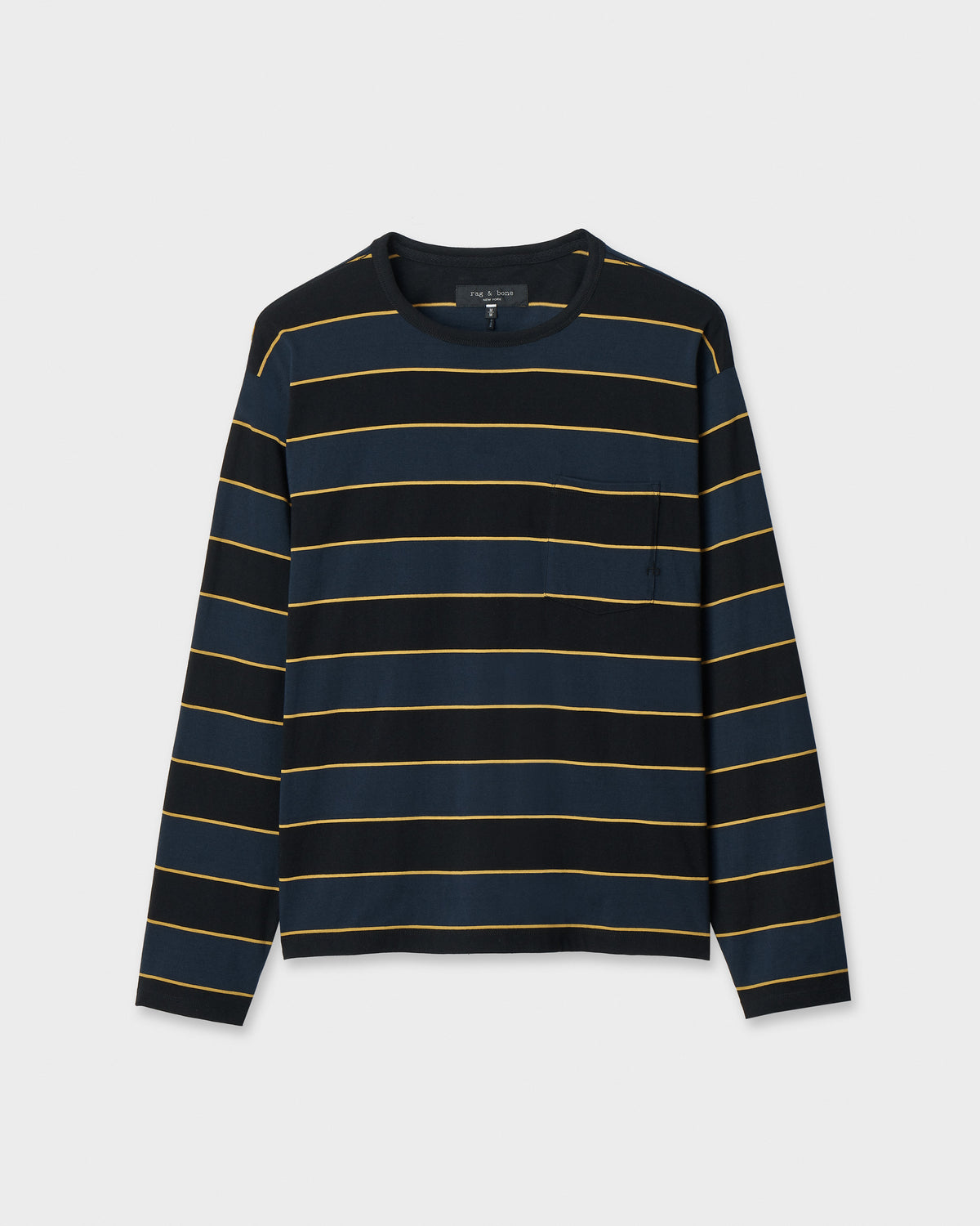 ロングスリーブ ボクシー ストライプT