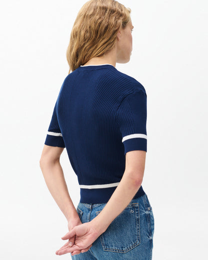 カッシー　リブ　ショートスリーブ