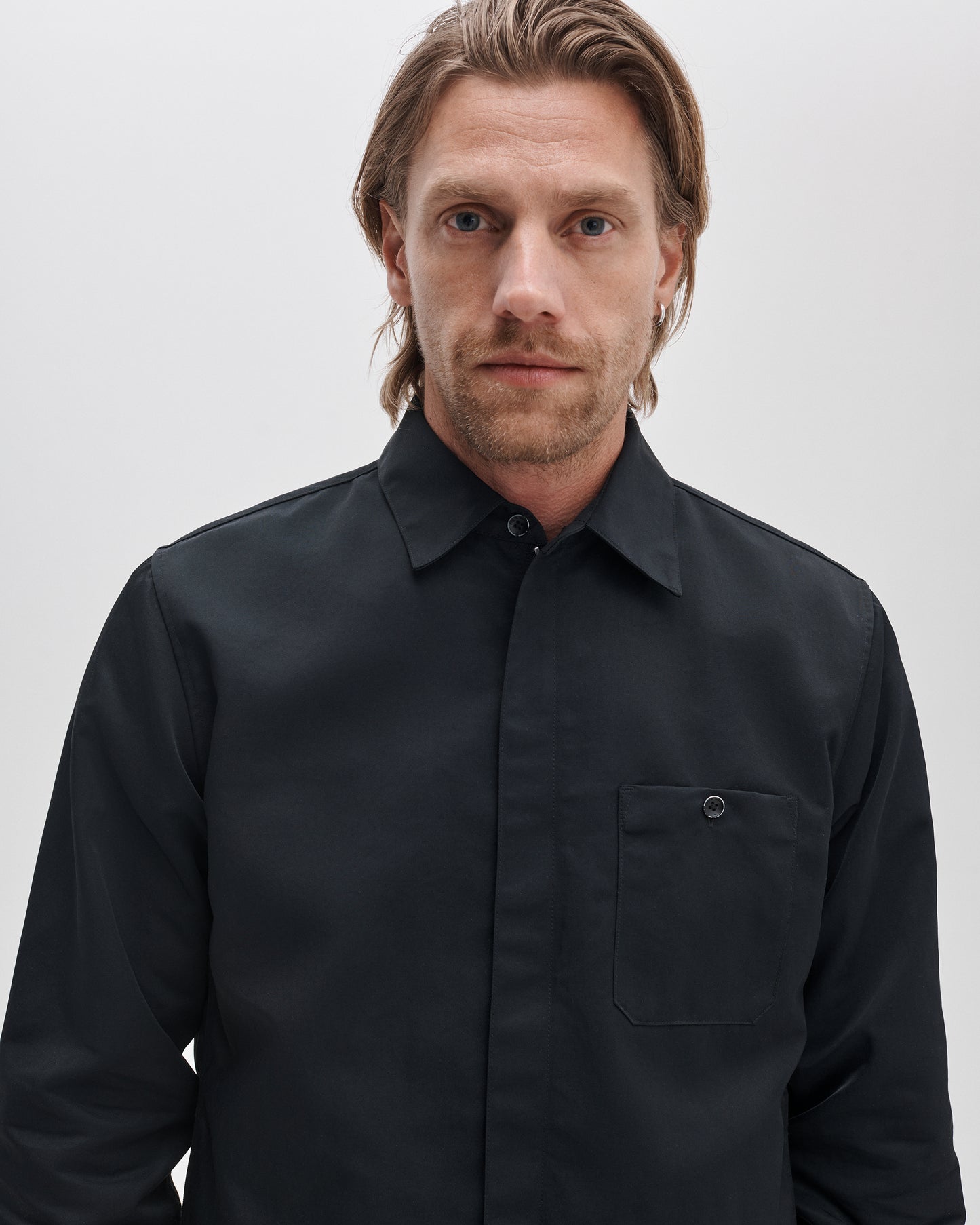 カール　ナイロン　ジップ　シャツ　ジャケット