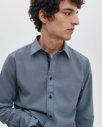 トムリン　ストレッチ　ドビー　シャツ