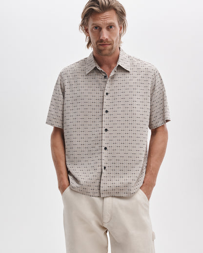 ダルトン　ショートスリーブ　ジャガード　シャツ