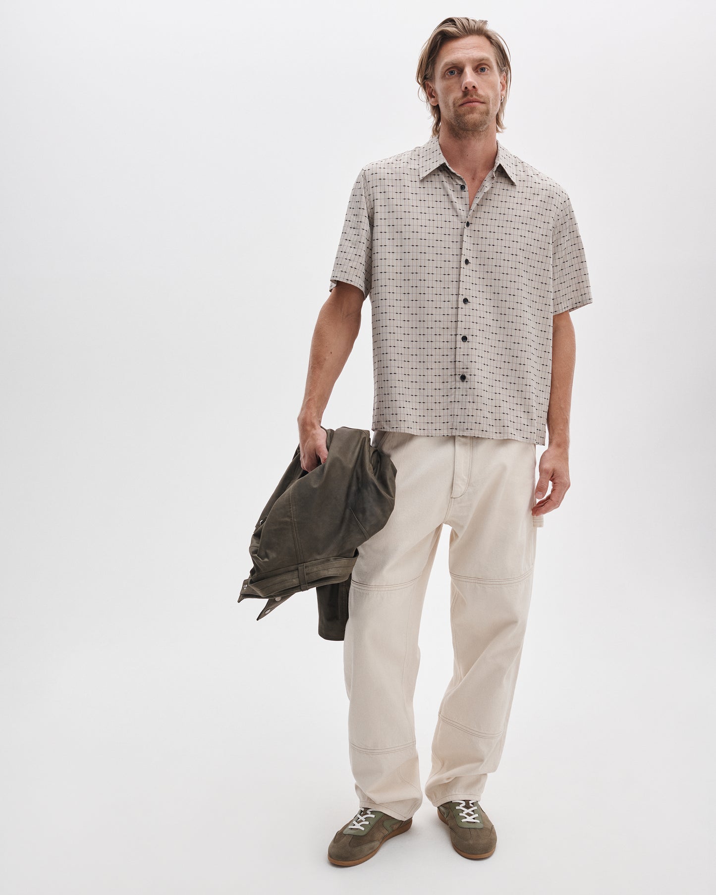 ダルトン　ショートスリーブ　ジャガード　シャツ