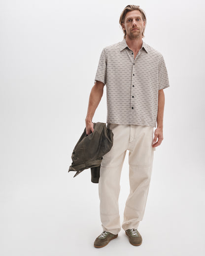 ダルトン　ショートスリーブ　ジャガード　シャツ