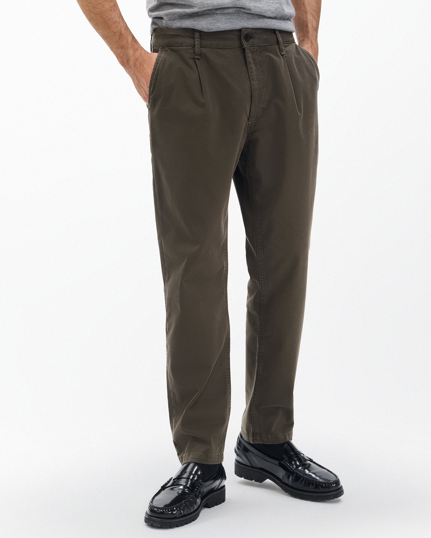 エバン　プリーツ　チノ