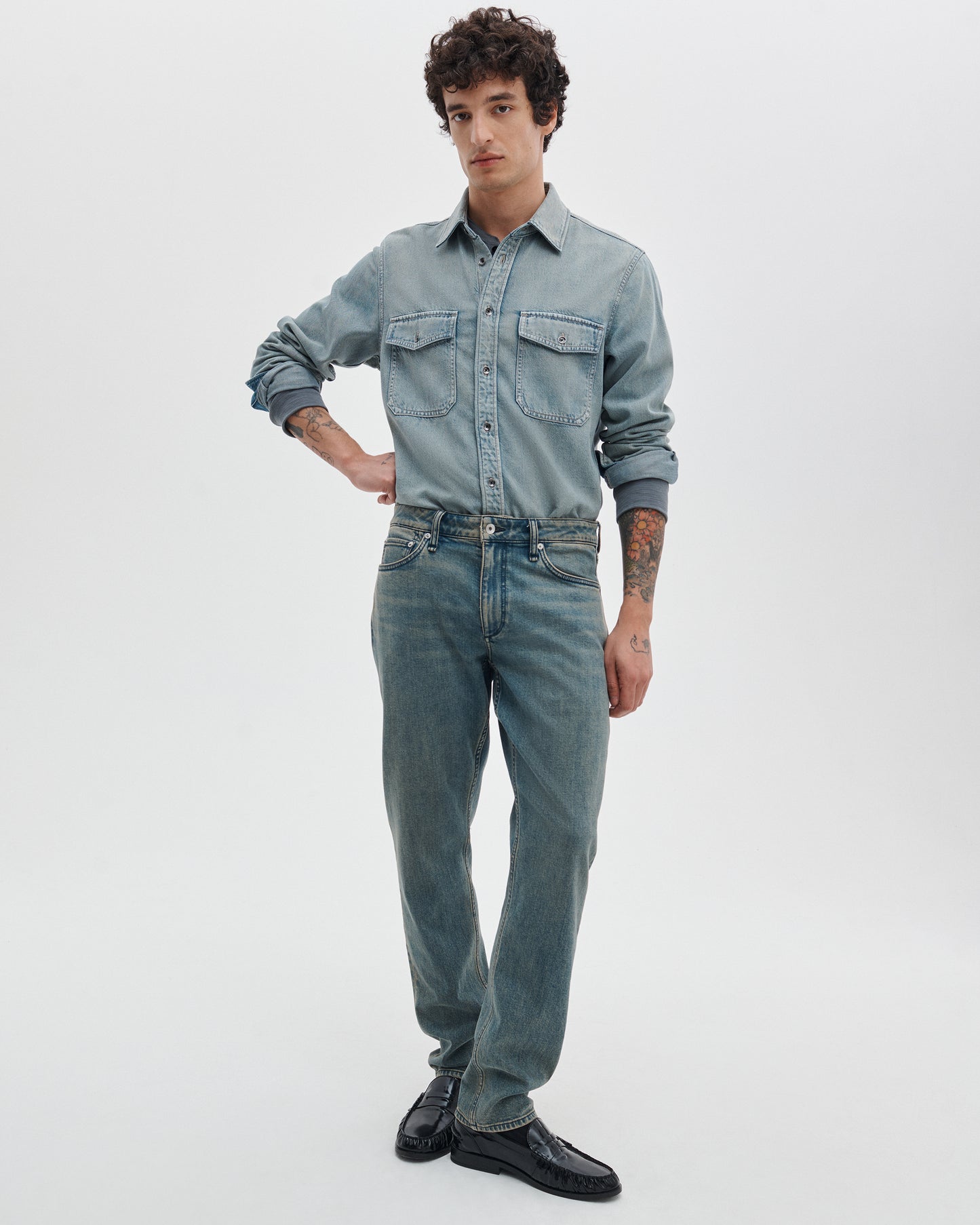 インフューズ　デニム　CPO　シャツ