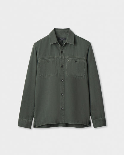 オーバーダイ デニム ワークウェア シャツ