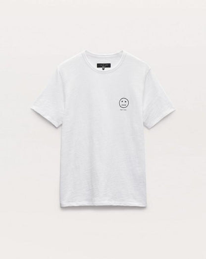 サワー　フェイス　エンブロイダーT - WHITE