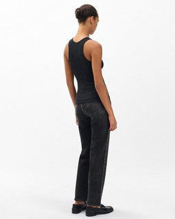 ザ　エッセンシャル　リブ　タンク - BLACK