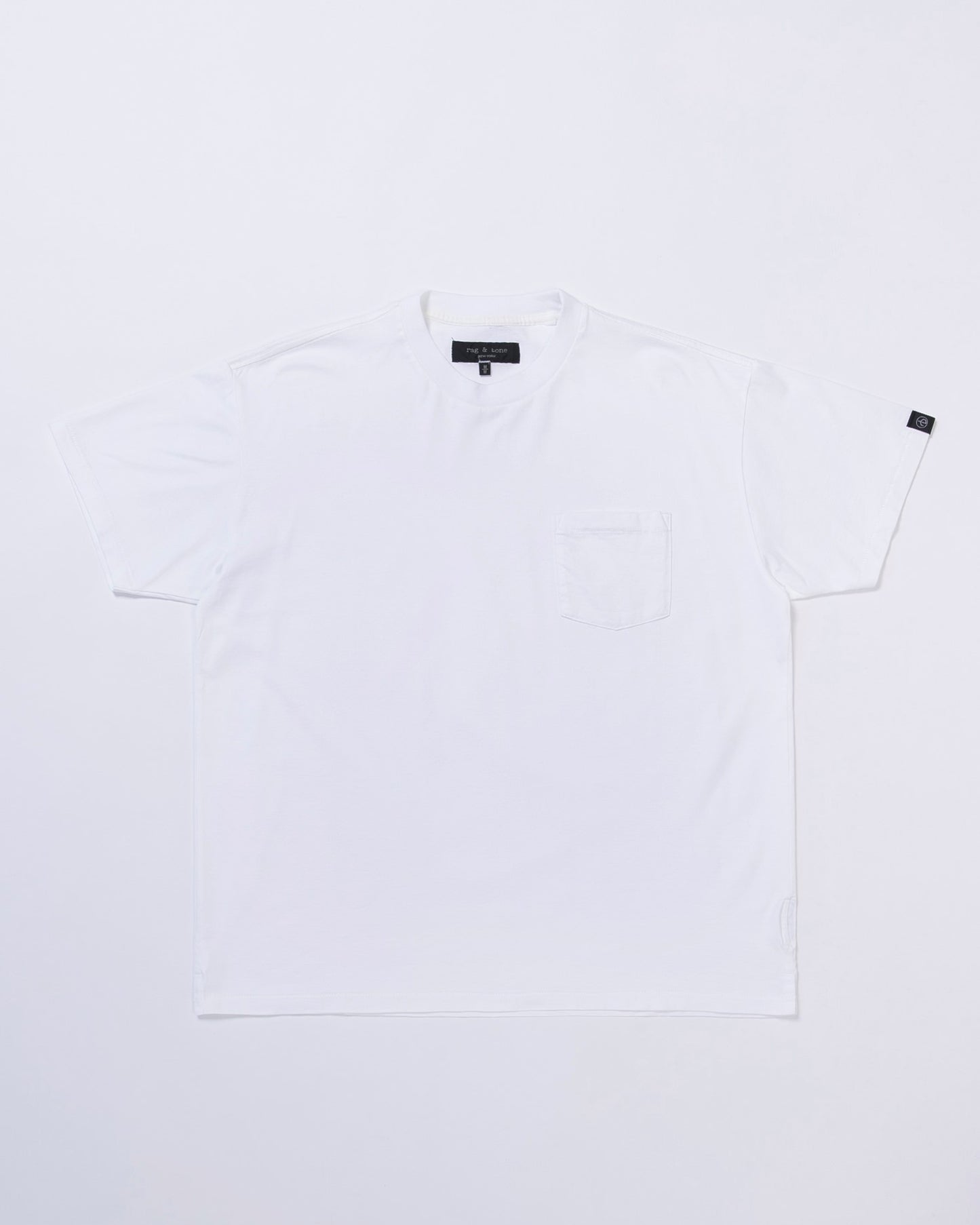 ショート　スリーブ　クルーネックT w/ポケット – WHITE