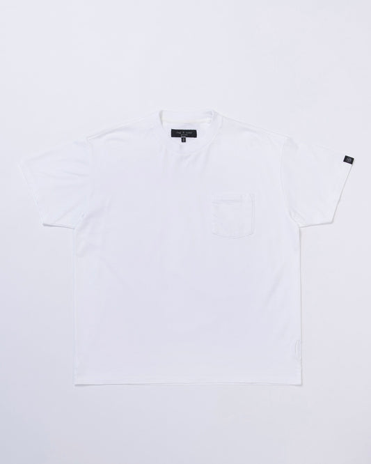 ショート　スリーブ　クルーネックT w/ポケット – WHITE