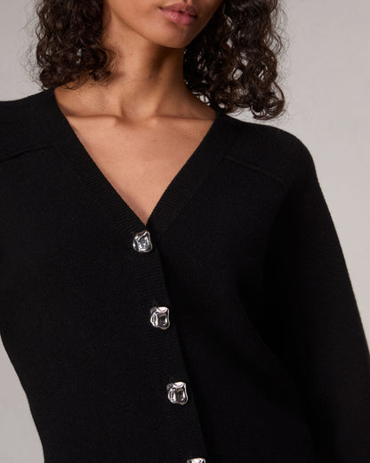 ブリジット　ロングV　カーディガン