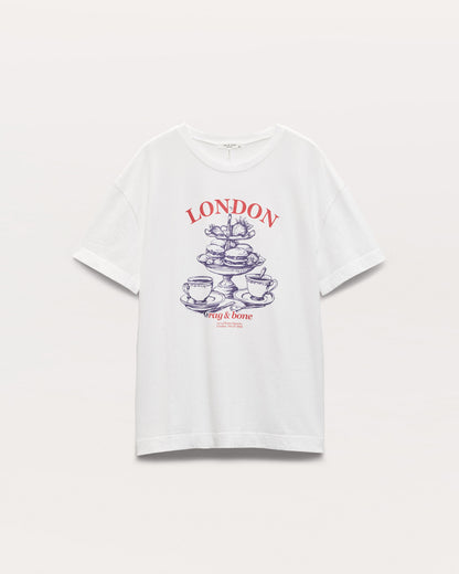 RB　ロンドン　ボーイフレンドT - WHITE