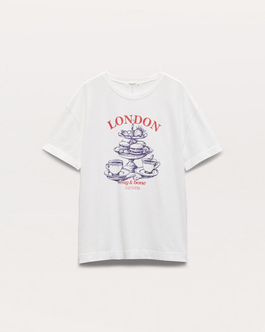 RB　ロンドン　ボーイフレンドT - WHITE