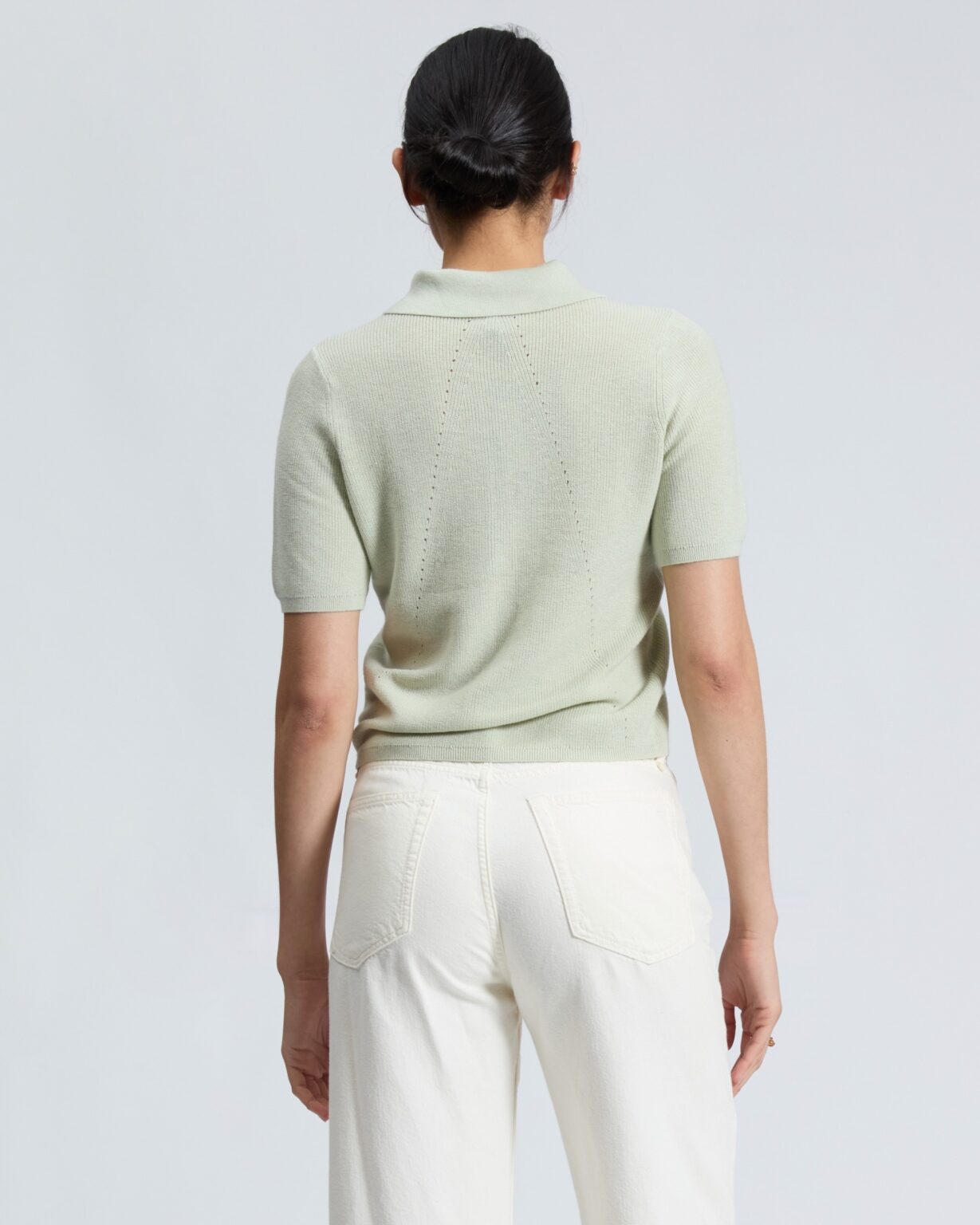 ダーシー　コットン　キャッシュ　ポロ - GREEN