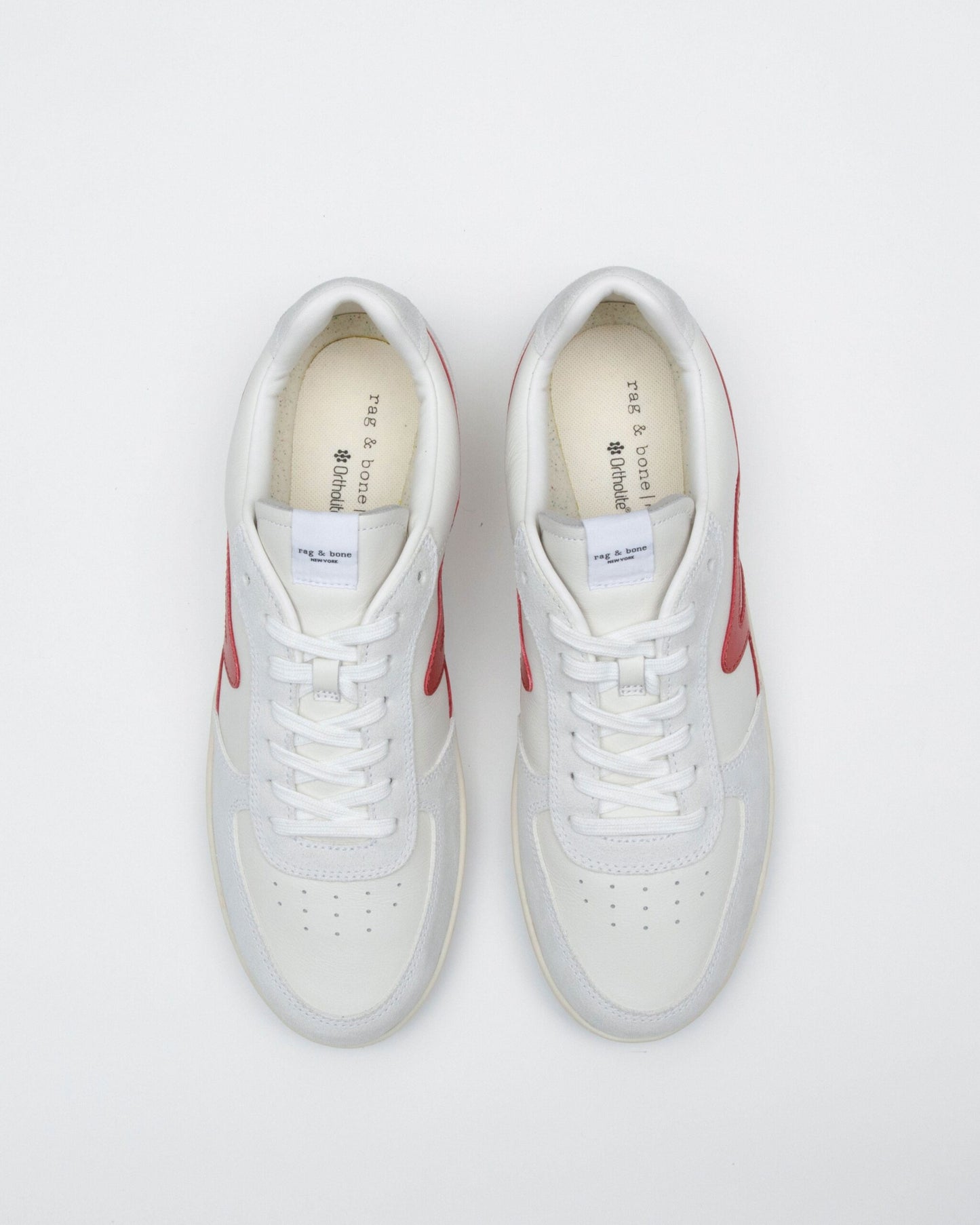 レトロ　コート　スニーカー - OFFWHT/RED