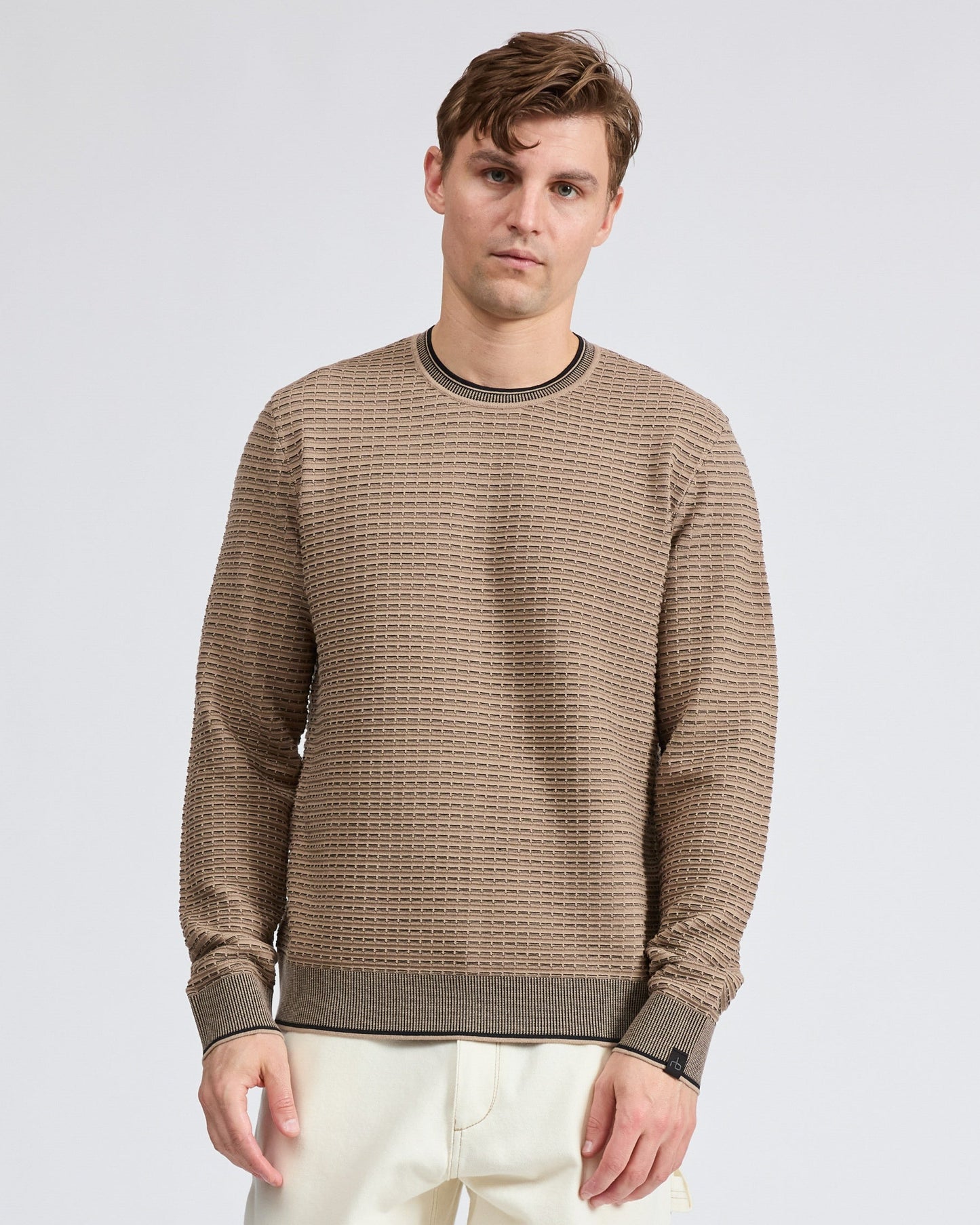 ハービー　ストライプ　ロングスリーブ　クルー