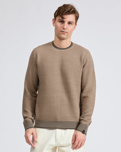 ハービー　ストライプ　ロングスリーブ　クルー