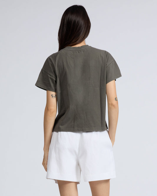 ディストレスト　ウォッシュド　ケリー　ボクシーT