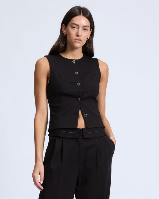 イリーナ　ボタン　アップ　ベスト