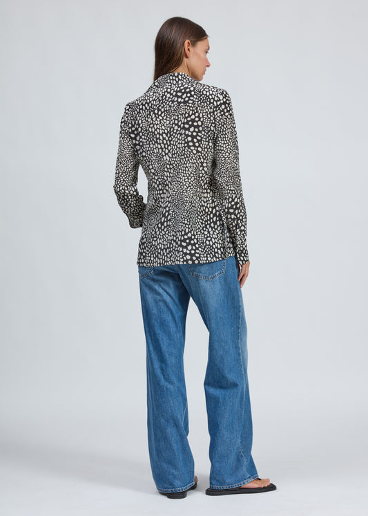 シャーデー　プリント　ブラウス