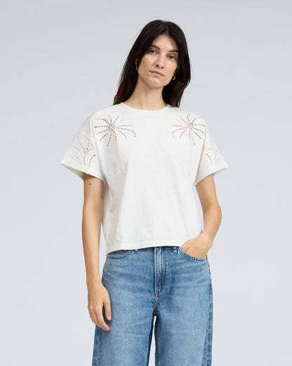 フローラル　カットアウト　ケリー　ボクシーT