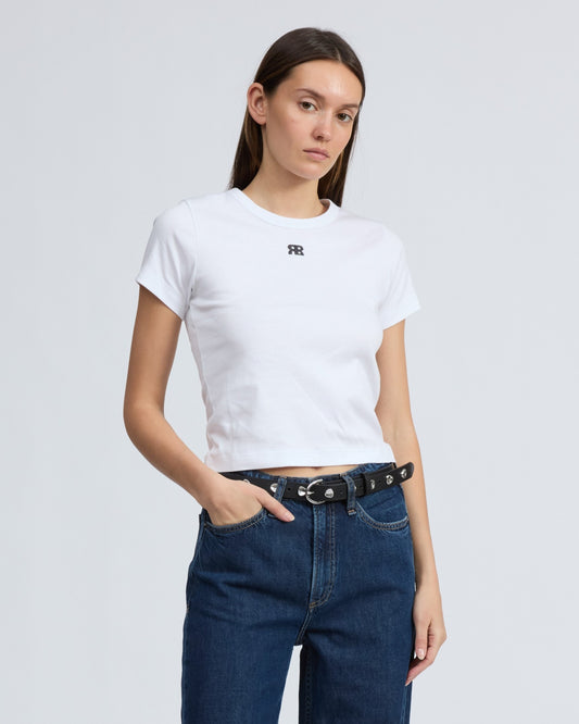 ミア　ロゴ　ベイビーT - WHITE